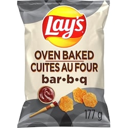 Lay's Oven Baked Bar-B-Q Flavoured Potato Chips 177 g, $2.42/100g