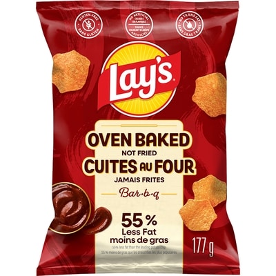 Lay’s Croustilles Cuites au Four BBQ 177 g, 2,20 $/100g