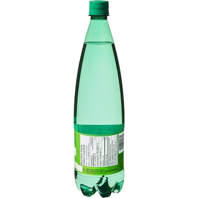 Eau de source naturelle gazéifiée à saveur de lime