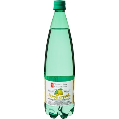 le Choix du Président Eau de source naturelle gazéifiée à saveur de citron 1 l, 0,23 $/100ml