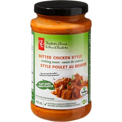President's Choice Plant Based Butter Chicken Style Cooking Sauce 400 ml, $1.38/100ml