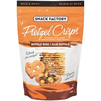 The Snack Factory Pretzel Crisps Bold & Spicy Buffalo Wing 200 g, $3.00/100g