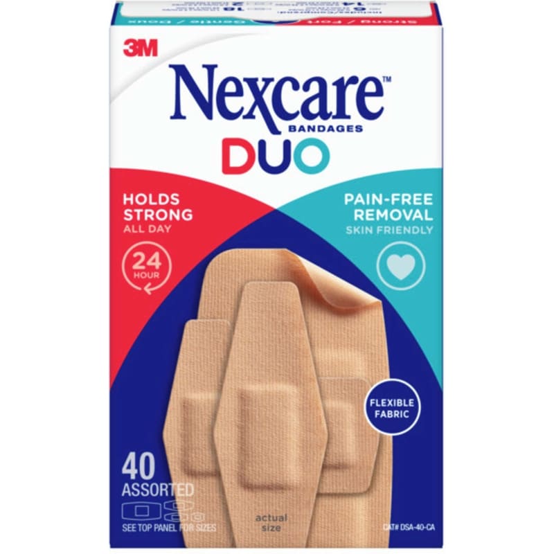 Nexcare Duo Assorted Bandages, 40 Pieces