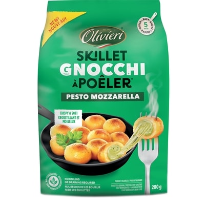 Olivieri Pesto Mozzarella Skillet Gnocchi 280 g, $2.43/100g