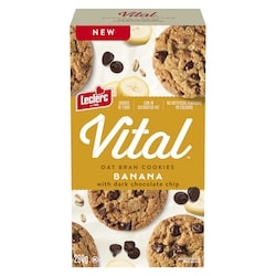 Leclerc Vital Banana With Dark Chocolate Chip Oat Bran Cookies 280 g, $1.79/100g