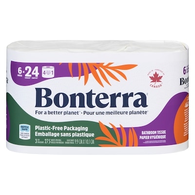 Bonterra 3 Ply Bath Tissue 6 ea, $1.33/1ea
