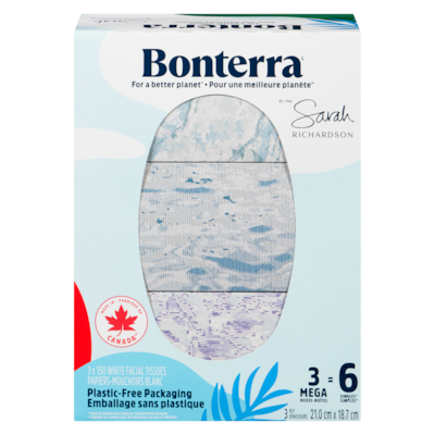 Bonterra 3 Épaisseurs Papiers-Mouchoirs 450 ea, 0,02 $/1ch