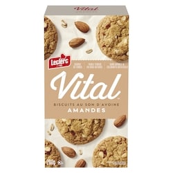 Leclerc Amandes Biscuits Au Son D'Avoine 280 g, 1,79 $/100g