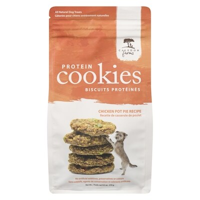 Caledon Farms Chicken Pot Pie Recipe Protein Cookies All Natural Dog Treats 224 g, $4.46/100g