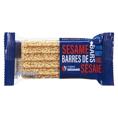 Exclusive Brands Sesame Bars With Honey 30 g, $3.30/100g