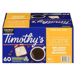 Timothy’s Mélange petit déjeuner Timy Kc Rs 60 ea, 0,60 $/1ch