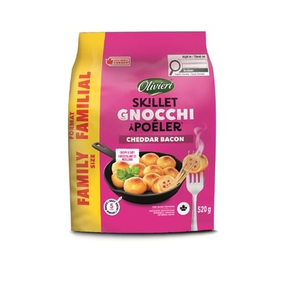 Olivieri Cheddar Bacon Skillet Gnocchi 520 g, $1.98/100g