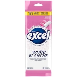 Wrigley's Excel Bubblemint Flavoured Sugar Free Chewing Gum, 18 Pieces, 3 Packs 3 ea, $1.17/1ea