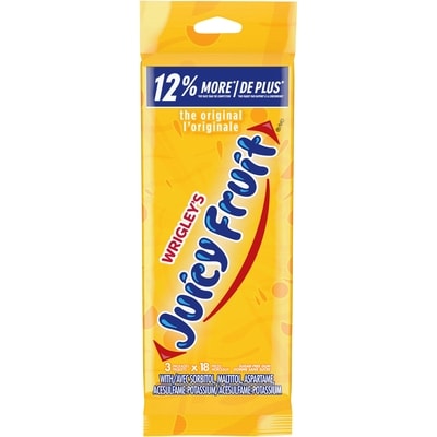 Wrigley's Juicy Fruit Fruit Flavoured Chewing Gum, 18 Pieces, 3 Packs 3 ea, $1.66/1ea