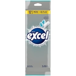 Wrigley’s Excel Menthe polaire, gomme à mâcher sans sucre 3 ea, 1,60 $/1ch