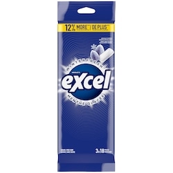 Wrigley’s Excel Menthe glacée, gomme à mâcher sans sucre 3 ea, 1,60 $/1ch