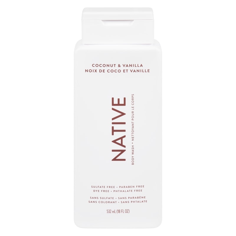 Natural Body Wash, Coconut and Vanilla, Sulfate Free, Paraben Free