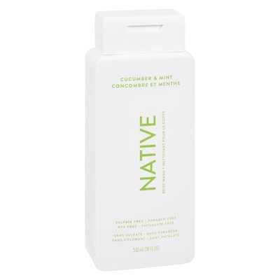 Natural Body Wash, Cucumber and Mint, Sulfate Free, Paraben Free