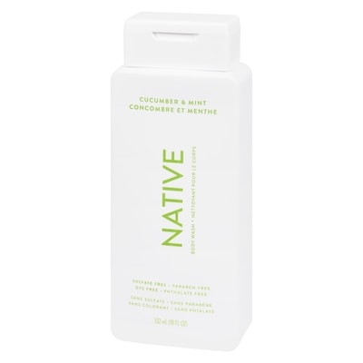 Natural Body Wash, Cucumber and Mint, Sulfate Free, Paraben Free