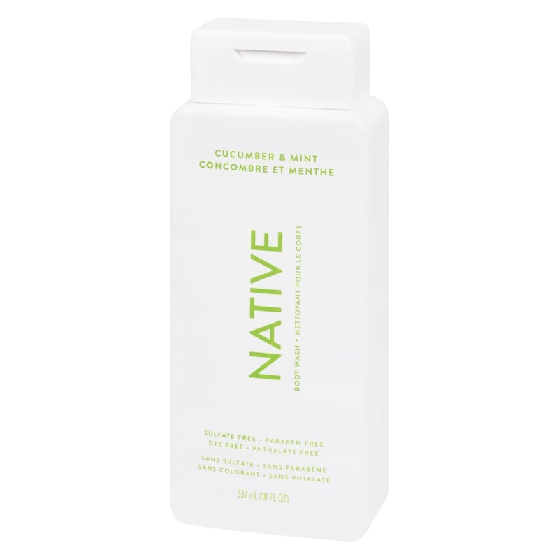 Natural Body Wash, Cucumber and Mint, Sulfate Free, Paraben Free
