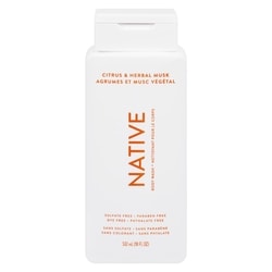 Native Natural Body Wash, Citrus and Herbal Musk, Sulfate Free, Paraben Free 532 ml, $2.07/100ml