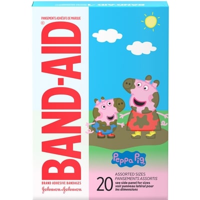 Band-Aid Adhesive Bandages for Kids, Peppa Pig 20 ea, $0.30/1ea