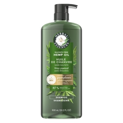 Herbal Essences Shampooing anti-frisottis au chanvre et à l'aloès puissant 600 ml, 2,50 $/100ml