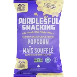 Purplesful Ancient Grain Purple Kernel Popcorn Cheddar Flavour 136 g, $3.67/100g