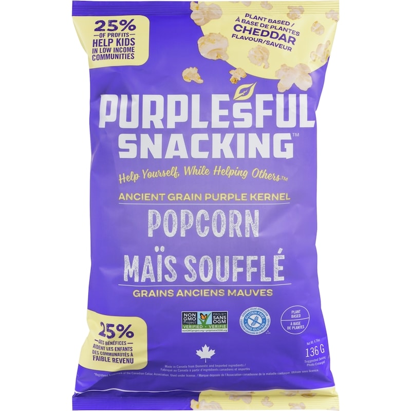 Ancient Grain Purple Kernel Popcorn Cheddar Flavour