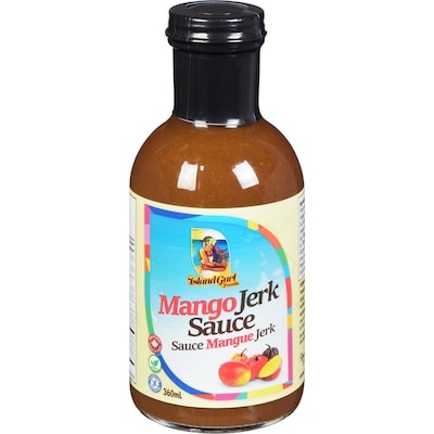 Island Gurl Sauce jerk à la mangue 360 ml, 2,14 $/100ml