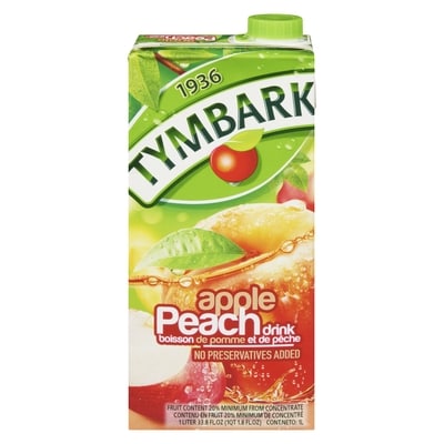 Tymbark Apple Peach Drink From Concentrates 1 l, $0.30/100ml