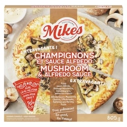 Mikes Pizza champignons et sauce alfredo 830 g, 1,38 $/100g