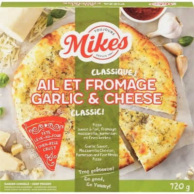 Mikes Pizza ail et fromage 720 g, 1,60 $/100g