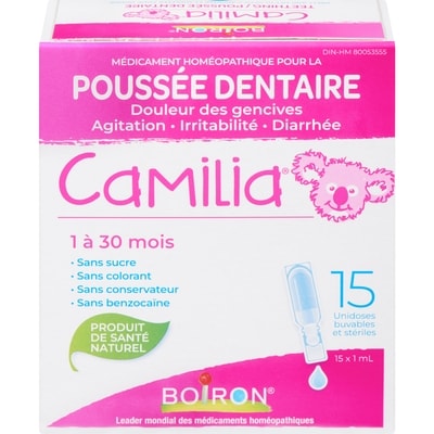 Boiron Camilia pour la posée dentaire 15 ml, 96,60 $/100ml