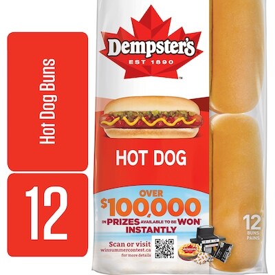 Dempster’s Pains à hot-dog originaux 570 g, 0,82 $/100g
