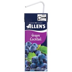 Allen's Grape Cocktail Juice Boxes - 8x200.0 ml | Zehrs