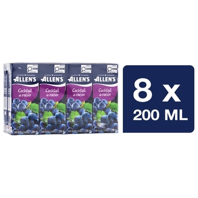 Allen’s Boîtes de cocktail de raisin 8x200.0 ml, 0,25 $/100ml