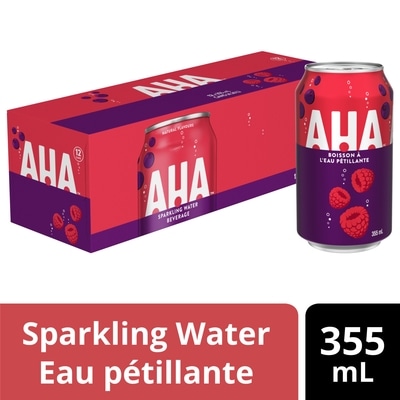 AHA Seltzer Raspberry + Acai Fridge Pack Cans 12x355.0 ml, $0.16/100ml