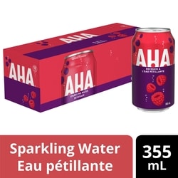 AHA Seltzer Framboise + Baies D'Acai Fridge Pack Cannettes 12x355.0 ml, 0,16 $/100ml