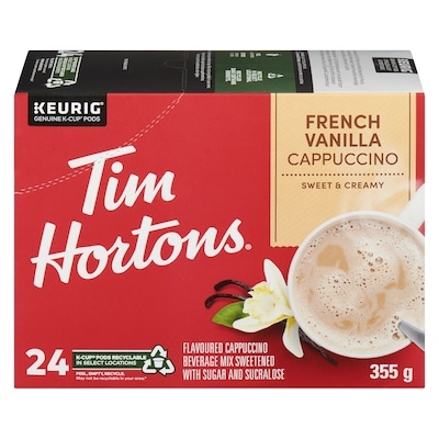 Tim Hortons K-cup Pods, French Vanilla Cappuccino 24 ea, $1.21/1ea