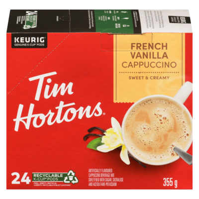 Tim Hortons K-cup Pods, French Vanilla Cappuccino 24 ea, $1.08/1ea