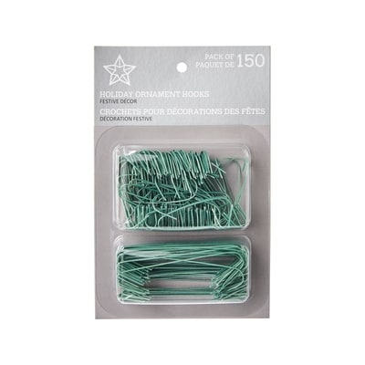 Life at Home Holiday Ornament Hooks 150 Pack - Green 1 ea, $2.00/1ea