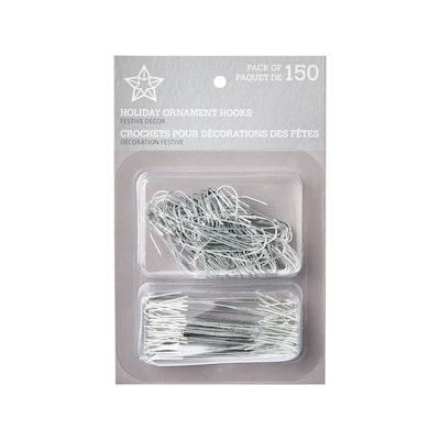 Life at Home Holiday Ornament Hooks 150 Pack - Silver 1 ea, $2.00/1ea
