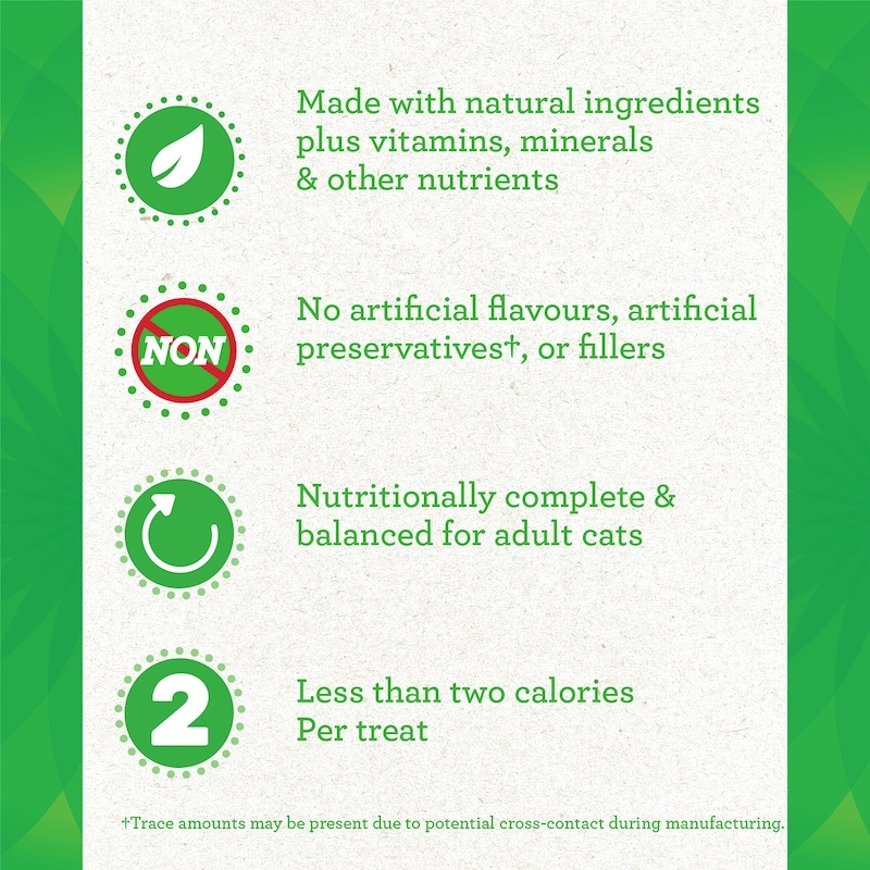 Adult Natural Dental Care Cat Treats, Catnip Flavour, Catnip Flavoir Mega Size