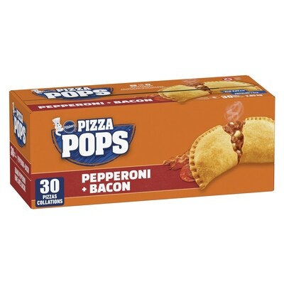 Pillsbury Pizza Pops Pepperoni et bacon 30ct 2.85 kg, 0,70 $/100g