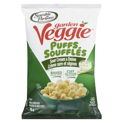 Sensible Portions Garden Veggie Puffs Sour Cream & Onion 106 g, $5.18/100g