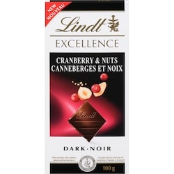 EXCELLENCE Cranberry & Nuts Dark Chocolate Bar