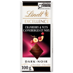 EXCELLENCE Cranberry & Nuts Dark Chocolate Bar