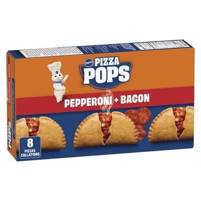 Pillsbury Pizza Pops Pepperoni et bacon 8ct 760 g, 0,99 $/100g