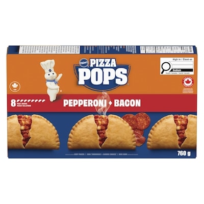Pizza Pops Pepperoni et bacon 8ct